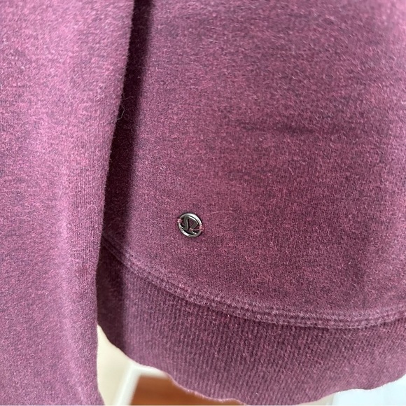 Lululemon Stress Less Hoodie Heathered Bordeaux Drama - Picture 14 of 17
